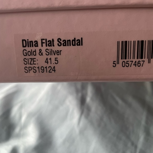 Designer Sophia Webster, “Dina Flat Sandals”, color bronze, Size 41.5. Brand New - Picture 7 of 8